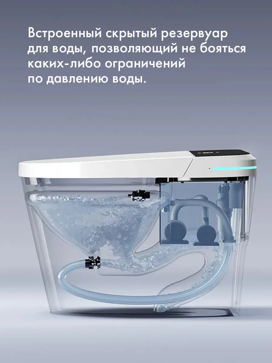 Смарт унитаз HAITEC HT-EST957E автоматизированный с встроенным бачком 