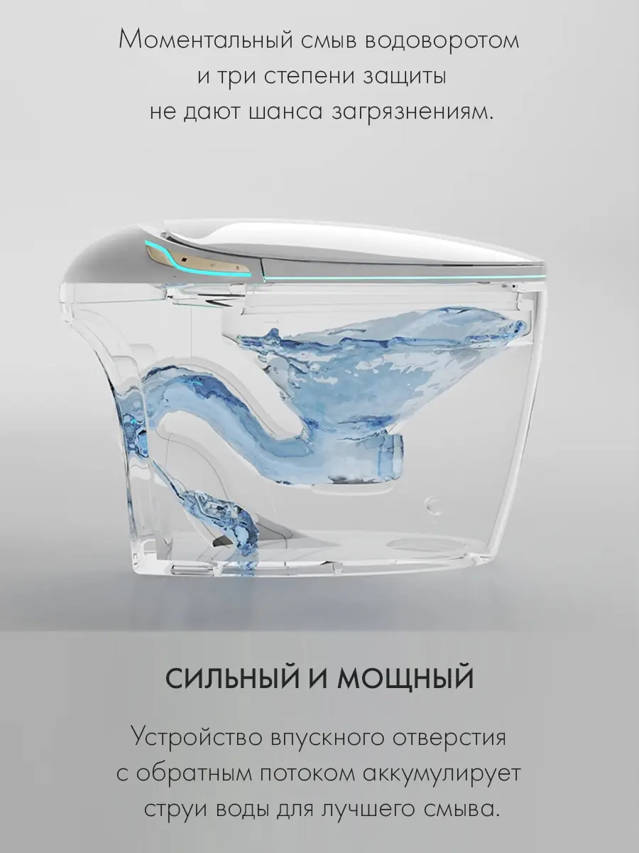 Смарт унитаз HAITEC HT-ESTA19 электронный автоматизированный Смарт унитаз HAITEC HT-ESTA19 электронный автоматизированный