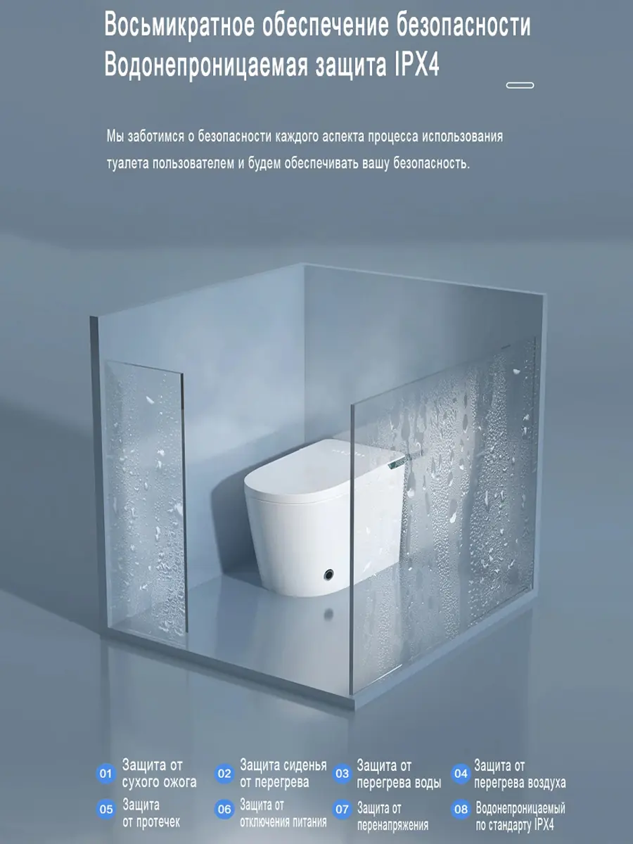 Смарт унитаз HAITEC HT-EST963E автоматизированный с встроенным бачком Смарт унитаз HAITEC HT-EST963E автоматизированный с встроенным бачком