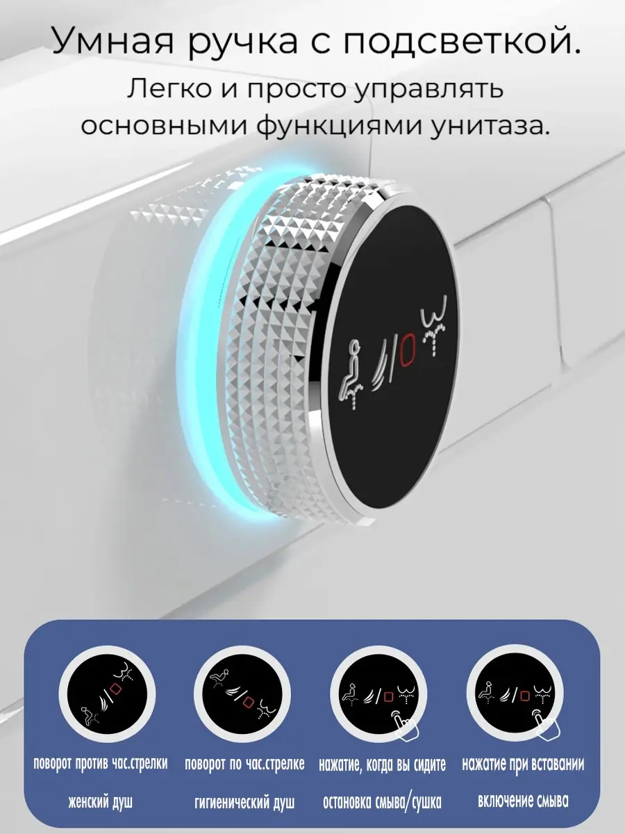 Смарт унитаз HAITEC HT-EST945E автоматизированный с встроенным бачком Смарт унитаз HAITEC HT-EST945E автоматизированный с встроенным бачком