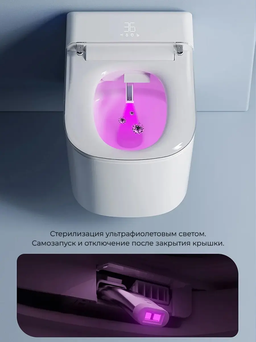 Смарт унитаз подвесной HAITEC HT-ESTY3WE автоматизированный с встроенным бачком Смарт унитаз подвесной HAITEC HT-ESTY3WE автоматизированный с встроенным бачком